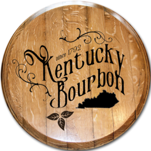 kentucky bourbon script barrel head