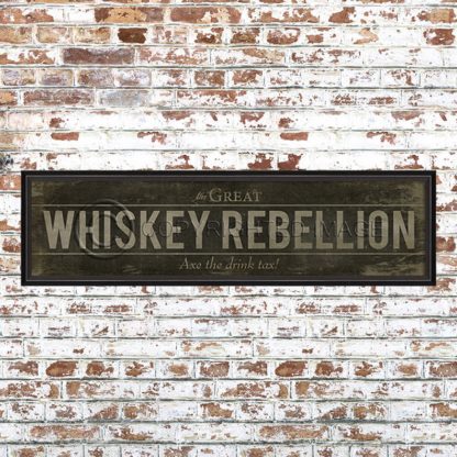 Framed Black Whiskey Rebellion Print