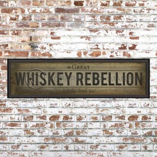 Framed White Whiskey Rebellion Print