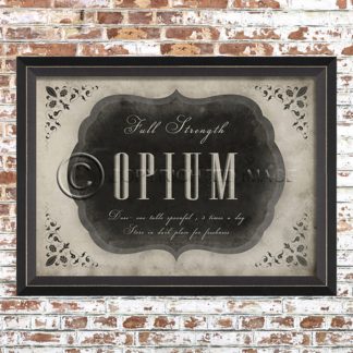 Framed Opium Print