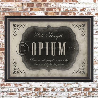 Framed Opium Print