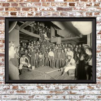 Framed 1901 Boxing Match Print