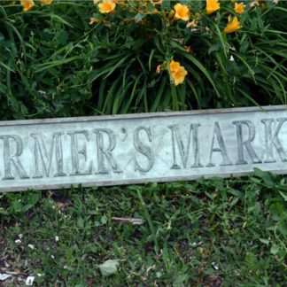 Vintage Stamped Farmer's Market Sign