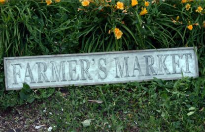 Vintage Stamped Farmer's Market Sign