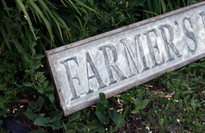 Vintage Stamped Farmer's Market Sign 2