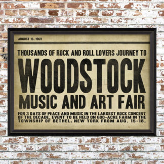 Woodstock Festival Print