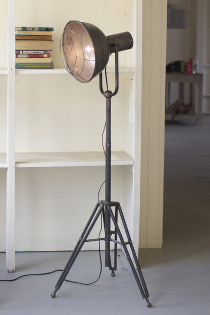 kalalou caged metal studio floor lamp