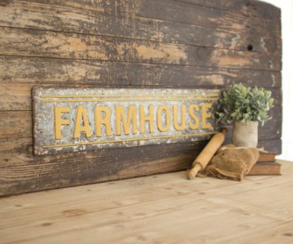 metal farmhouse sign