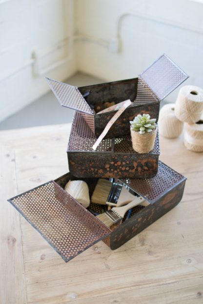 rustic copper boxes