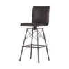 four hands diaw barstool black