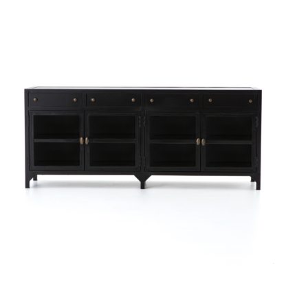 four hands shadow box media console 4