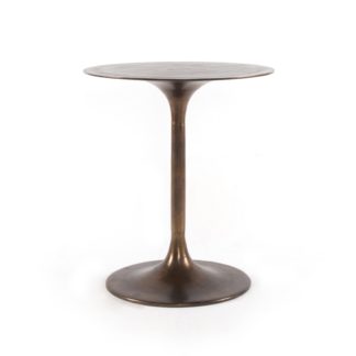 four hands tulip side table rust