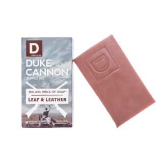 duke cannon big bar of soap leaf and leather