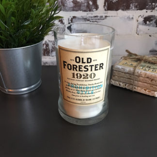 old forester whiskey candle