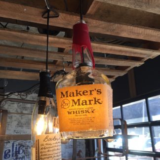 Recycled Maker's Mark Bottle Pendant Light