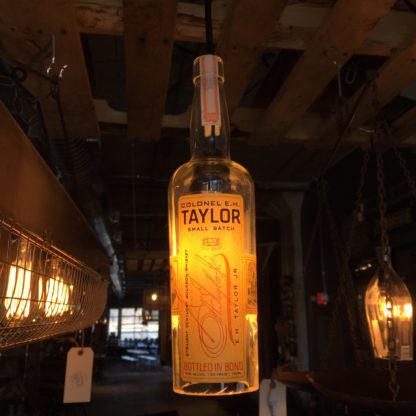 Recycled Col. E.H. Taylor Bottle Pendant Light