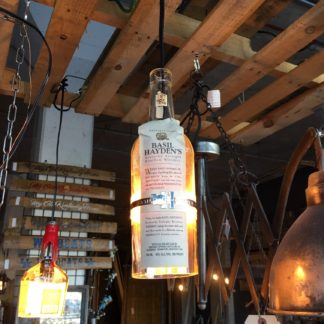 Recycled Basil Hayden's Bottle Pendant Light