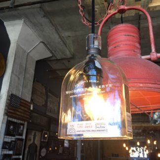 Recycled Woodford Reserve Bottle Pendant Light