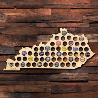 18" Kentucky Beer Cap Map