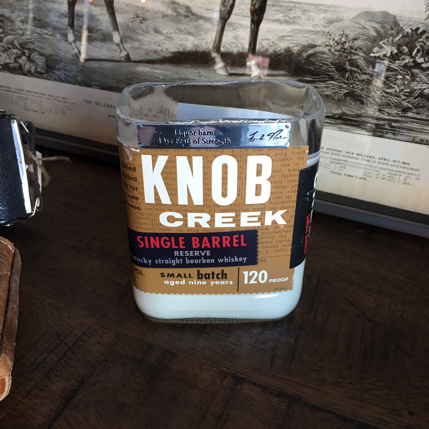 Recycled Knob Creek Single Barrel Bourbon Candle Relic Lexington