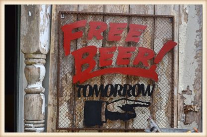 Free Beer Metal Sign