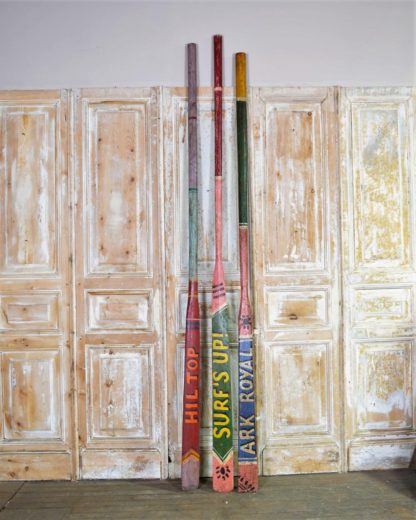 Vintage Painted Oars