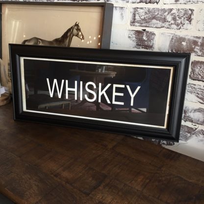 WHISKEY Framed Print