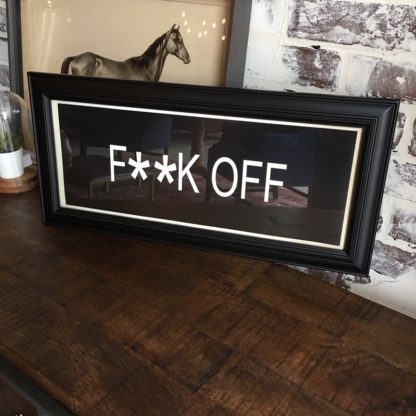 F*CK OFF Framed Print