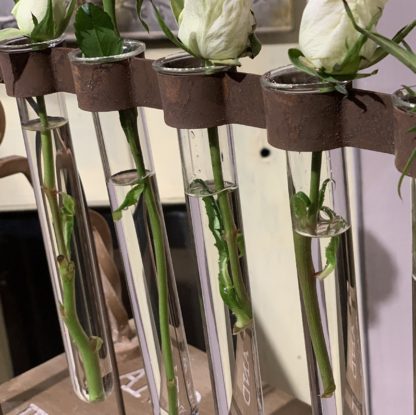 Glass Tube Floral Rack