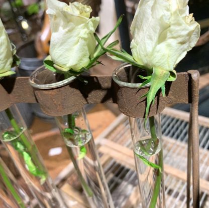 Glass Tube Floral Rack