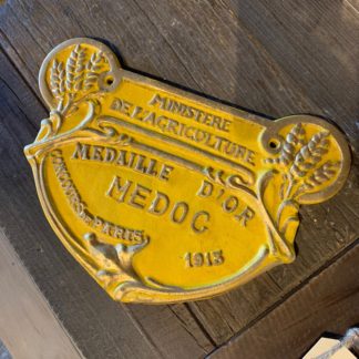 French Cast Iron Sign Large (Yellow)