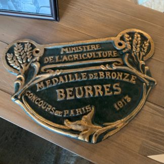 French Cast Iron Sign Large (Green)