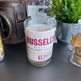 Recycled Russell's Reserve 10YR Whiskey Candle