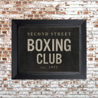 Distressed Boxing Club Framed Print