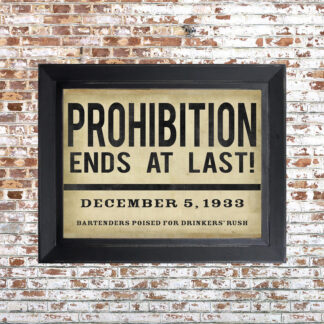Distressed Prohibition Framed Print