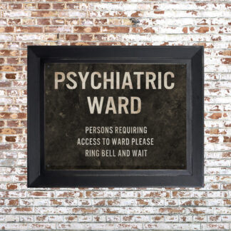 Distressed Psych Ward Framed Print