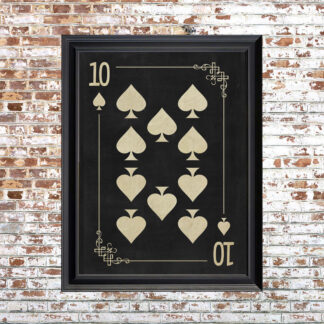 TEN OF SPADES Framed Print