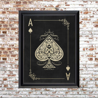 ACE OF SPADES Framed Print