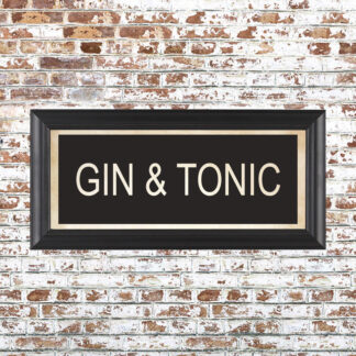 GIN & TONIC Framed Print