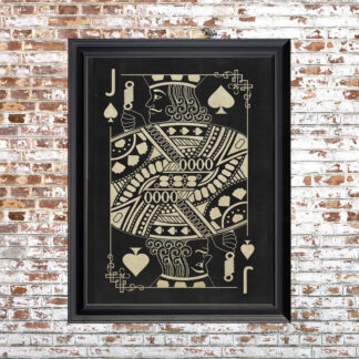 JACK OF SPADES Framed Print