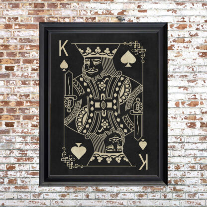 KING OF SPADES Framed Print