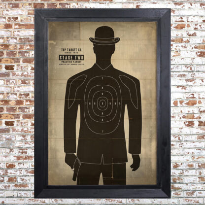 MALE TARGET SILHOUETTE Framed Print