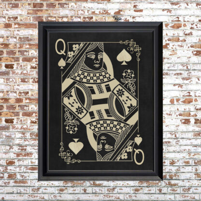 QUEEN OF SPADES Framed Print