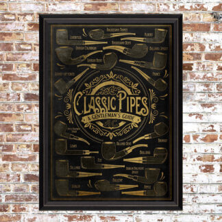 Framed Classic Pipes Print