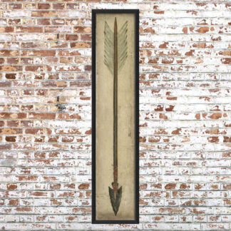 Framed Black Tip Arrow Print