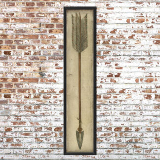 Framed Grey Tip Arrow Print