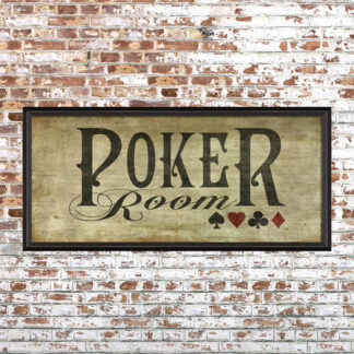 Framed Poker Room Print
