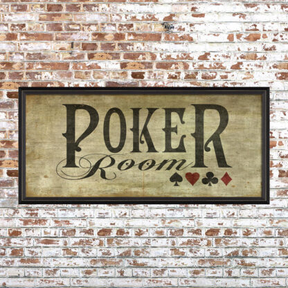 Framed Poker Room Print