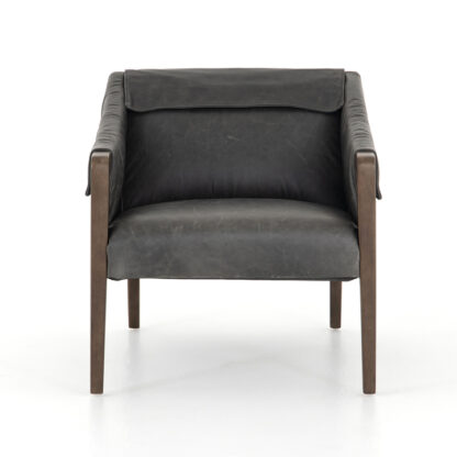 Bauer Leather Chair- Chaps Ebony