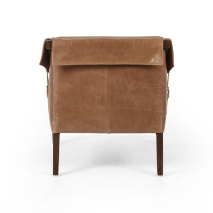 Bauer Leather Chair- Warm Taupe